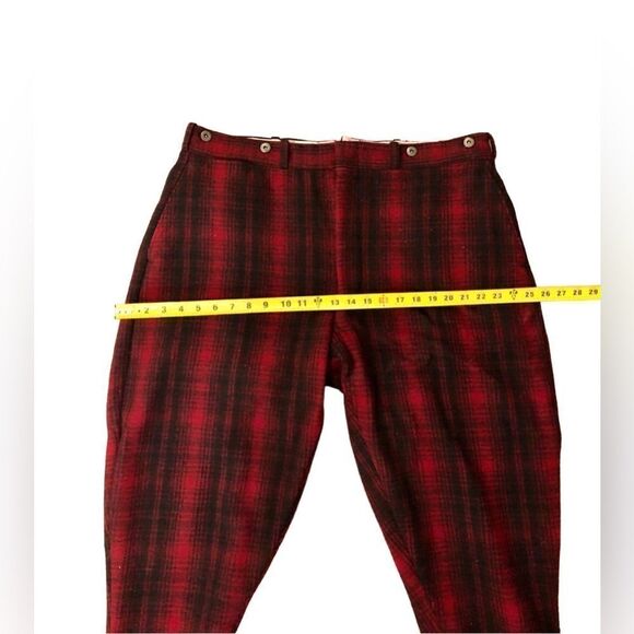 VNT Woolrich Plaid Wool Hunting Work Pants 1940’s RARE Outdoor Cosplay - Picture 5 of 16